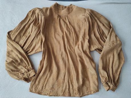 Horčicový top s dlhým rukávom, reserved,34
