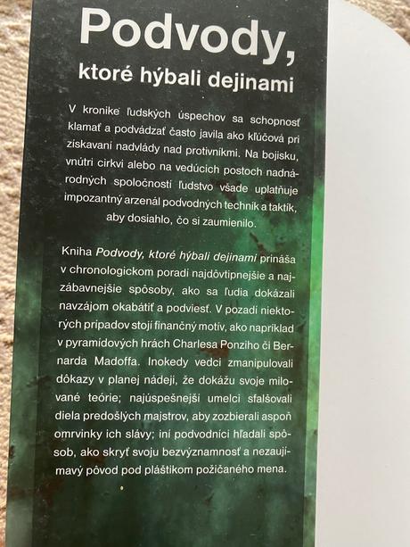 Podvody ktoré hýbali dejinami eric chaline, 