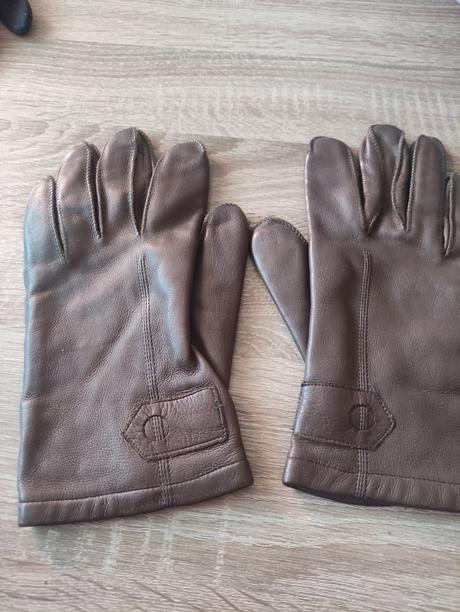 Kožené zateplené rukavice, l