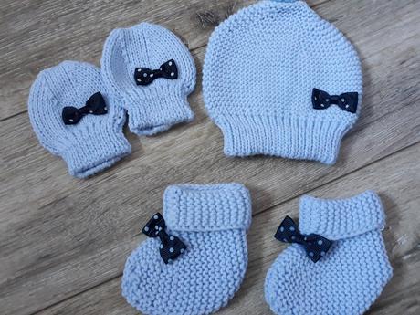 Čiapka, rukavice, capačky, 56