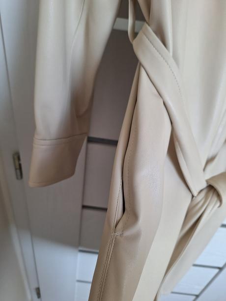 Koženkové šaty / kabát, zara,m