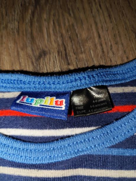 Pásikavé tričko s dlhým rukávom, lupilu,110