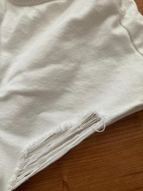Zara biele denim šortky, zara,s