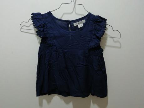 Modrá blúzka s volánikmi, primark,92
