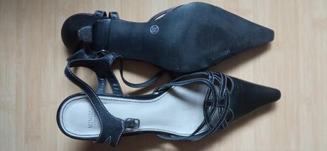 Kožené lodičky / sandále 38, minozzi,38