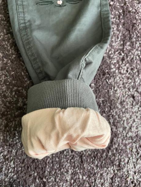 Zajačikový komplet (zateplene nohavice), h&m,122