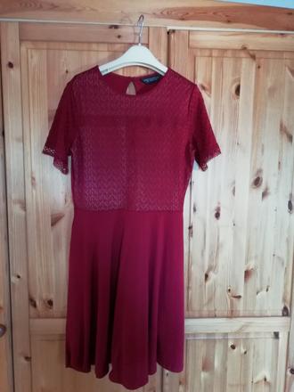 Bordové saty, dorothy perkins,m