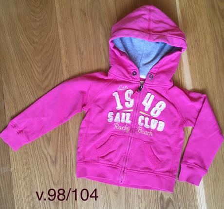 Mikina s kapucňou na zips, h&m,98