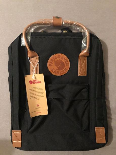 Batoh fjällräven kanken čierny s hnedými prvkami, fjällräven