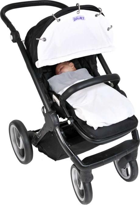 Dooky blanket obojstranná deka - creme/grey, 