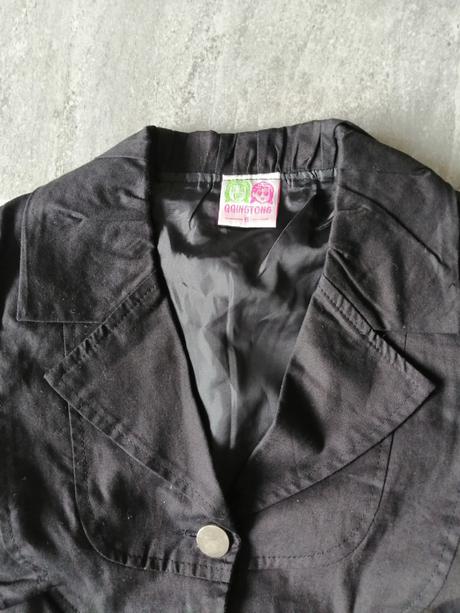 Dievčenské sako čierne ringring, v122, 6-7r, 122