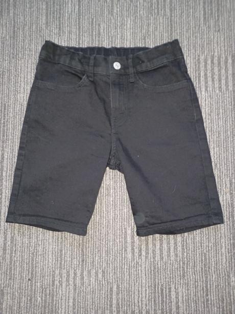 Rifľové kraťasy, denim,140