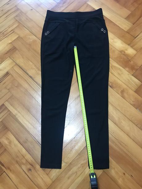 Čierne elastické nohavice / legíny, l
