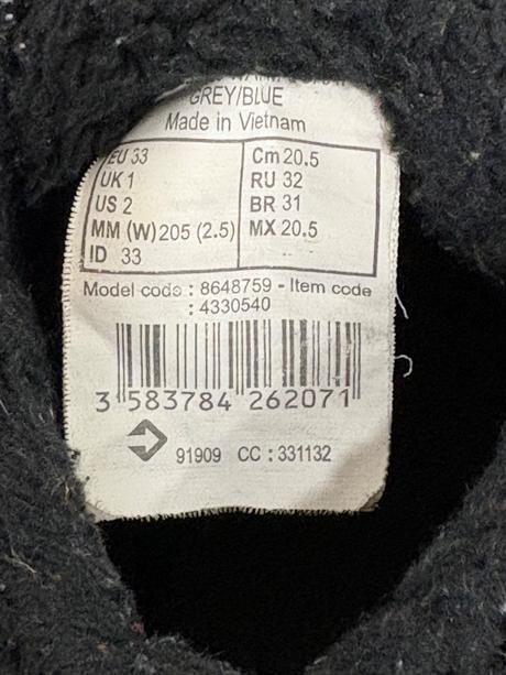 Zateplené členkové topánky veľ. 33- 21,2cm, quechua,33