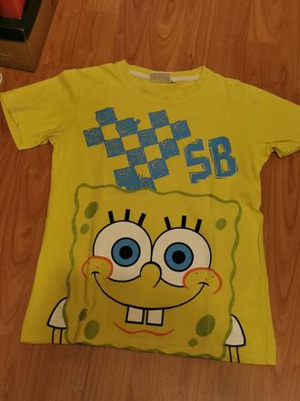 Tričko sponge bob - krátky rukáv - veľ. 128/134, 128