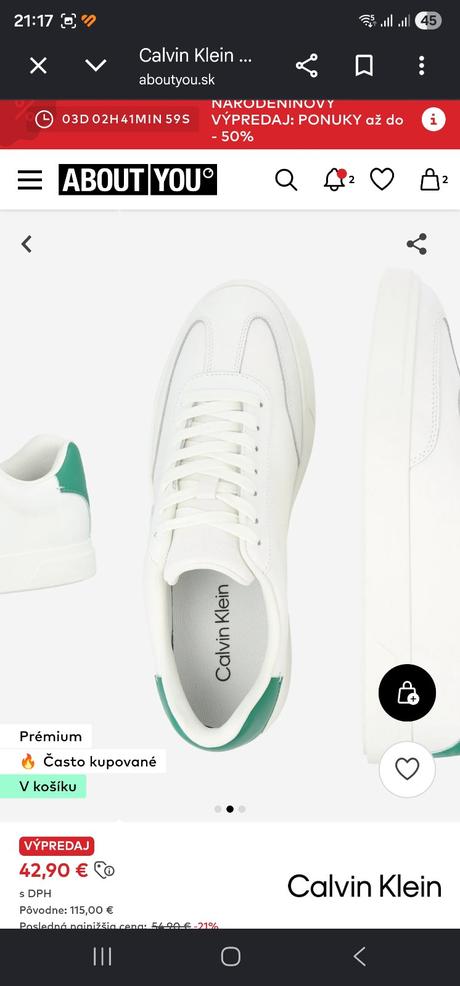 Calvin klein nove, 43