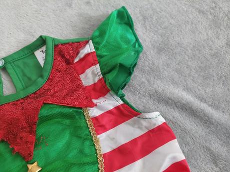 Malá elfka karnevalové (vianočné) šaty veľ.98-104, 