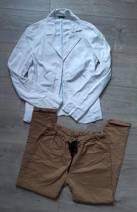 Biele sako, benetton,s