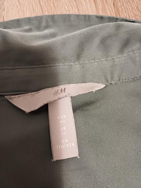 Khaki blúzka, h&m,s
