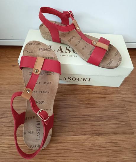Sandále kožené lasocki, lasocki,37