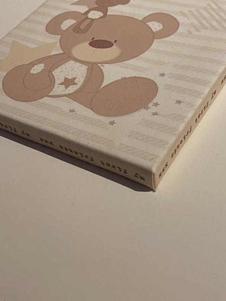 Obrázok do detskej izby - medvedík a zajačik, 