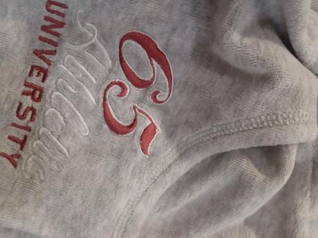 Sivé plyšové teplákové nohavice 134-140, 140