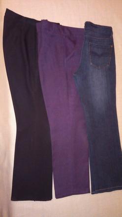 3 x dámske nohavice xl, xl