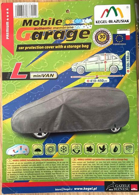 Ochranná plachta na auto, veĺ.l minivan,