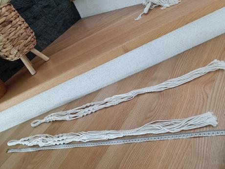 Pletený závesný držiak na kvetináč, 