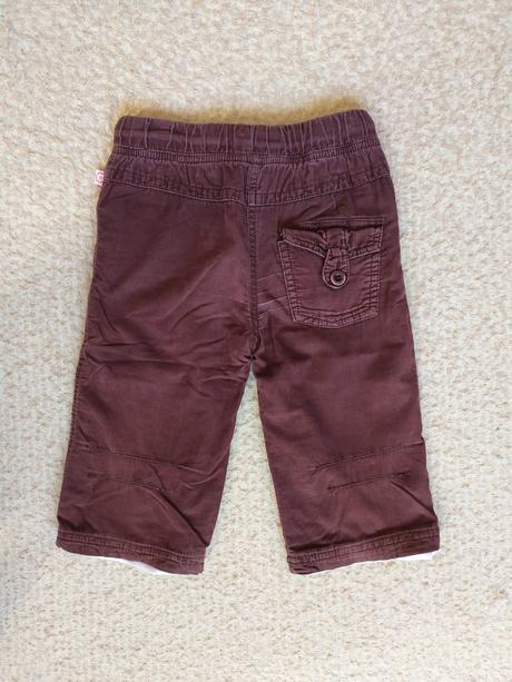 Zateplené menčestrové nohavice veľ. 74/80, 80