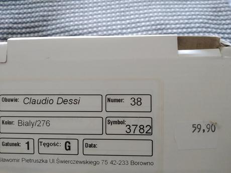 Kožené lodičky claudio dessi, 38