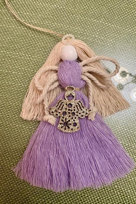 Macramé ozdoby anjeli, 