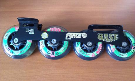 Podvozok s kolieskami na kolieskové korčule,