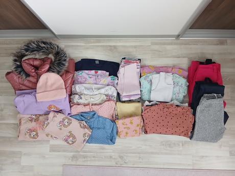 Veľký balík oblečenia veľ. 110, 104–116