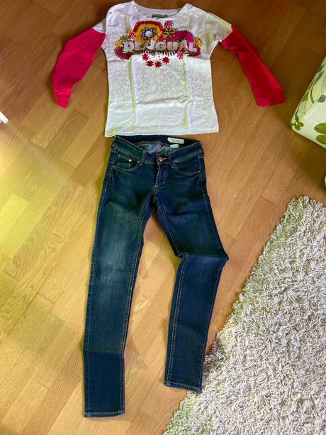 Rifle + tričko desigual, 152