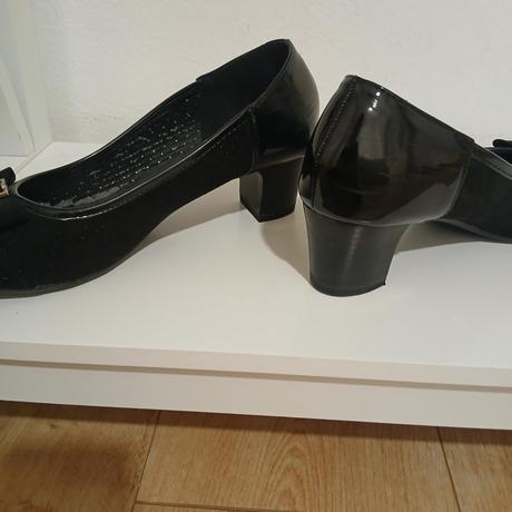 Čierne vintage pohodlné lodičky, clara barson,39