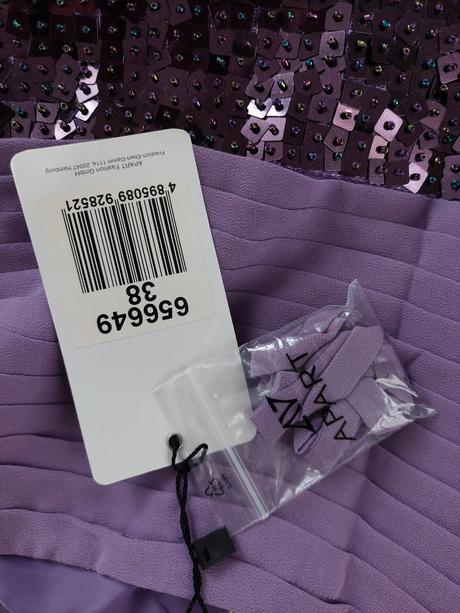 Fialové šaty apart v.38, 38