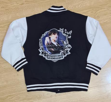 Dievčenská wednesday mikina baseballova, 128