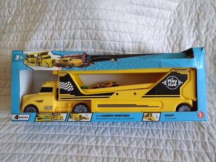 Ťahač s návesom a autíčkami, 