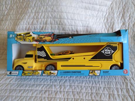 Ťahač s návesom a autíčkami, 