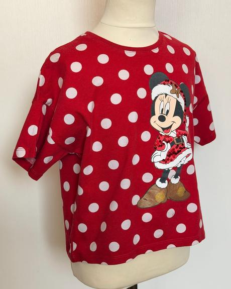 Disney dievčenské vianočné tričko s minnie mouse, disney,134