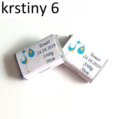 Miničokoládky na krstiny/narodeniny, 