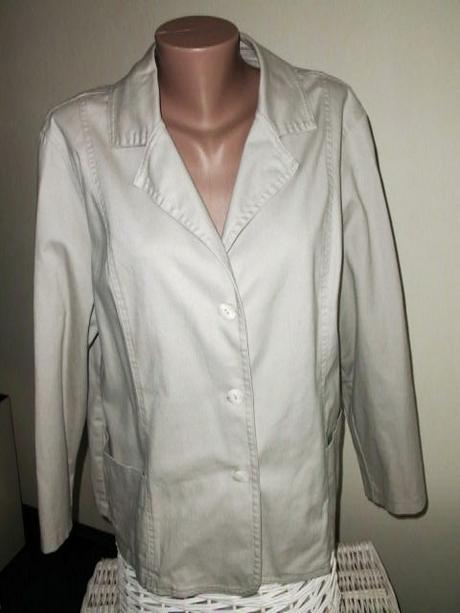 Béžové športovo-elegantné sako pre moletku, 50