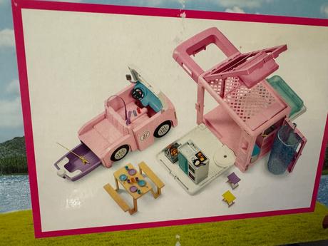 Barbie karavan 3v1 v oroginal krabici,