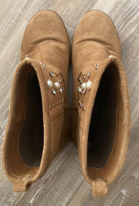 Dámske snehule/čižmičky s perlami, 38