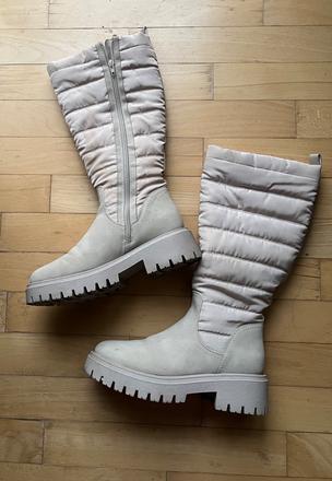 Béžové zateplené čižmy, graceland, 40, graceland,40