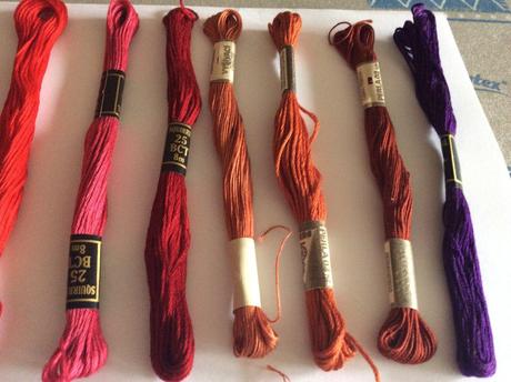 Bavlnky / moulinky na vyšívanie, 