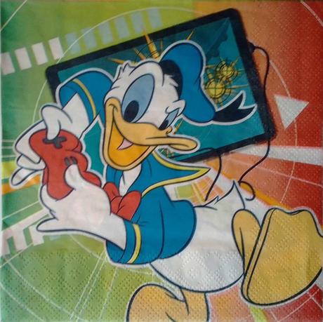 Servítka káčer donald a mickey 4ks (s204), 