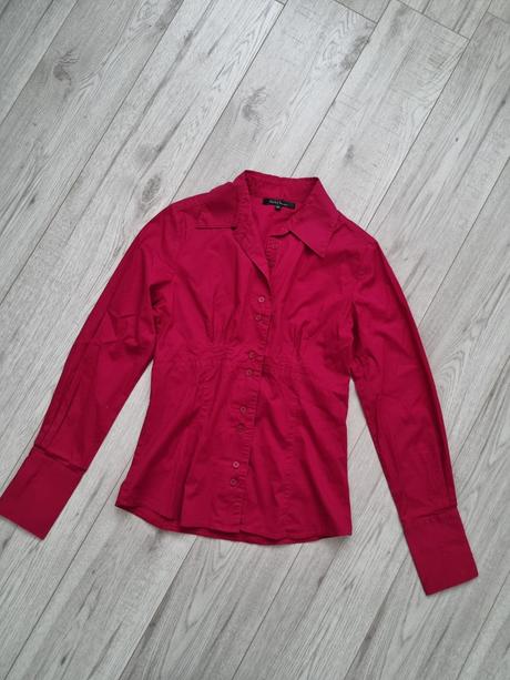 Košeľa s riasením v páse a širokými manžetami, gate,xs