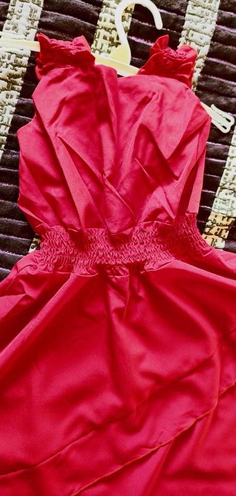 Cervene slavnostne saty 128, 122 / 128